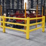 Barierki ochronne dla pracowników w hali logistycznej MPM